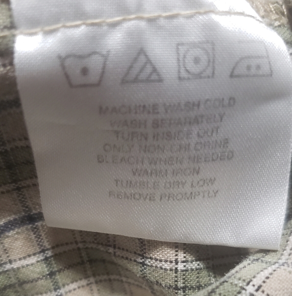 Wrangler Rugged Wear Long Sleeve Mens Plaid Button Up Large - Picture 6 of 9